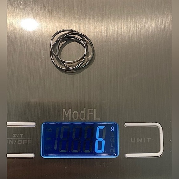 Interlocking Rolling Ring in Platinum, 6g Solid - Picture 4 of 8